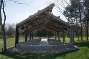 Prairie Park Nature Center Pavilion Inside Prairie Park Nature Center Pavilion Inside
