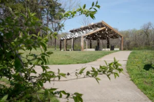 Prairie Park Nature Center Pavilion Outside Prairie Park Nature Center Pavilion Outside