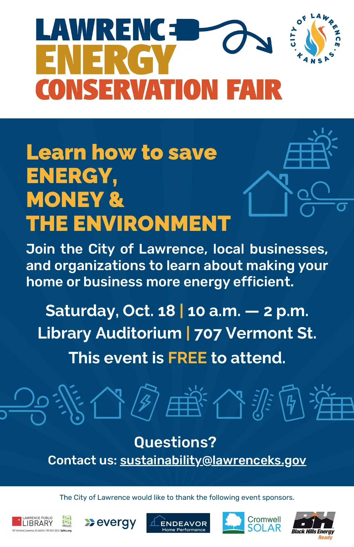 Lawrence Energy Conservation Fair poster