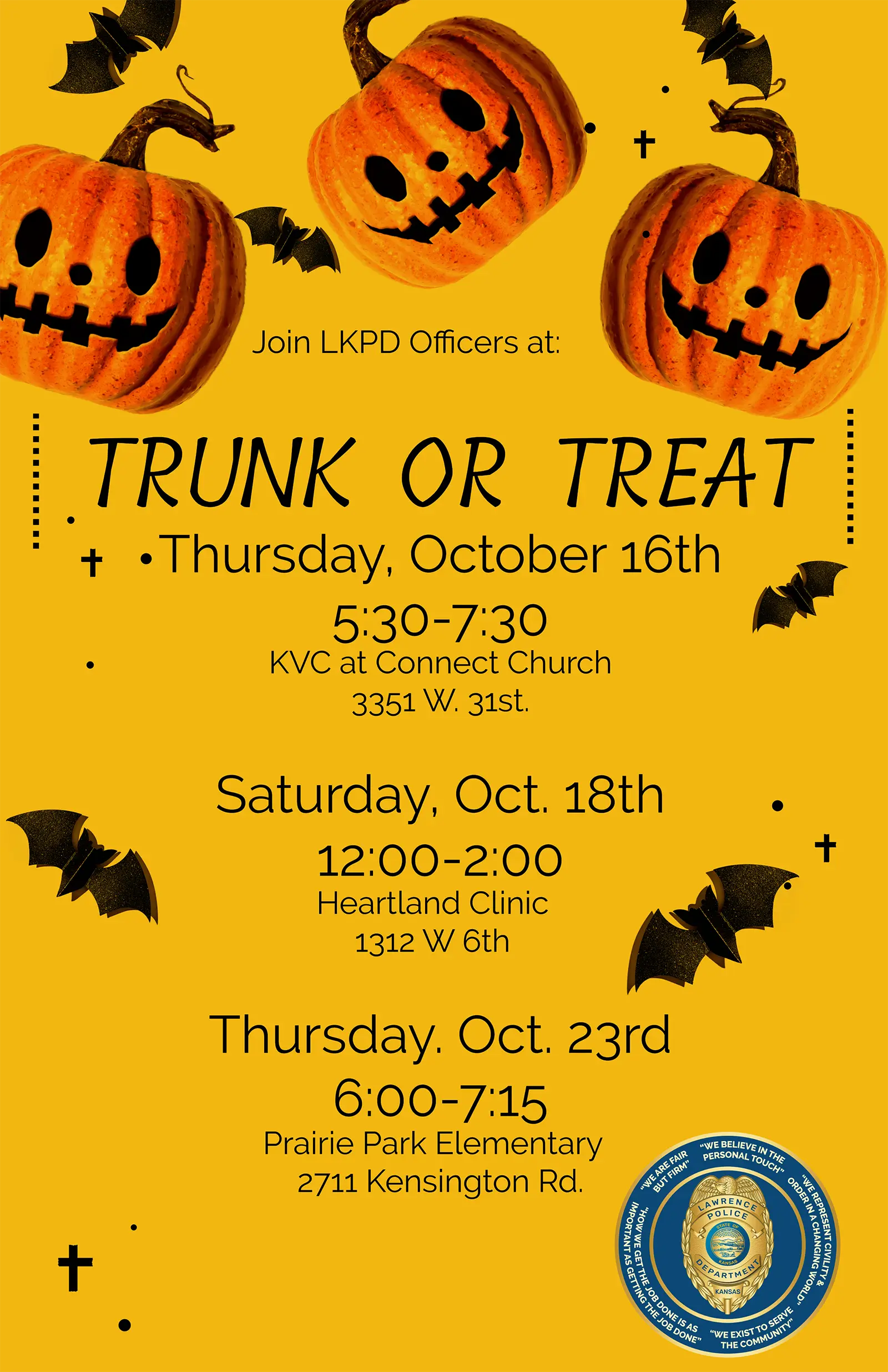 Trunk or Treat with LKPD flyer